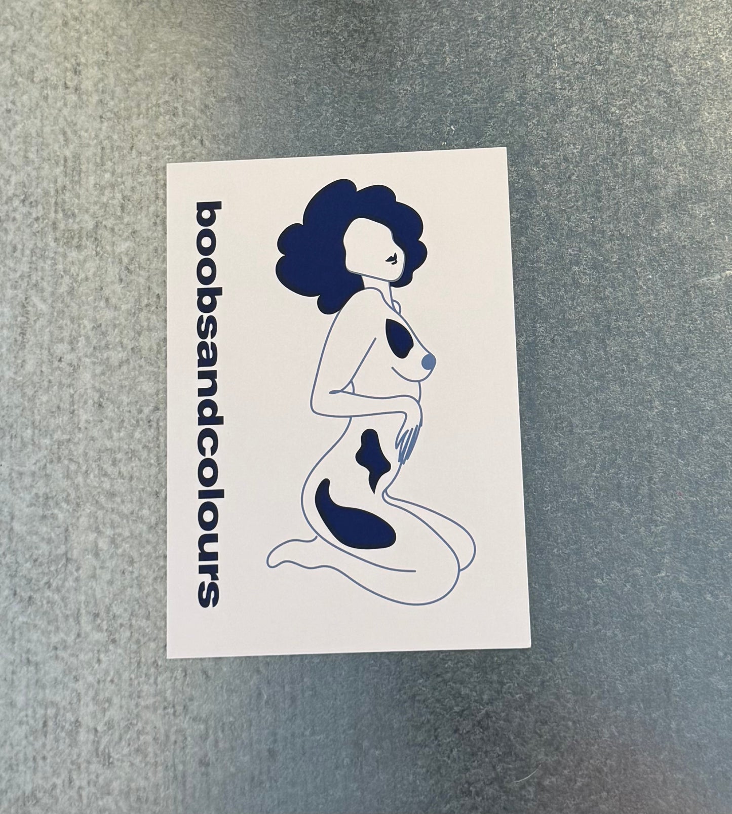 B&C Postkarte Print Blau