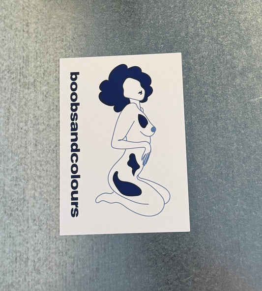 B&C Postkarte Print Blau
