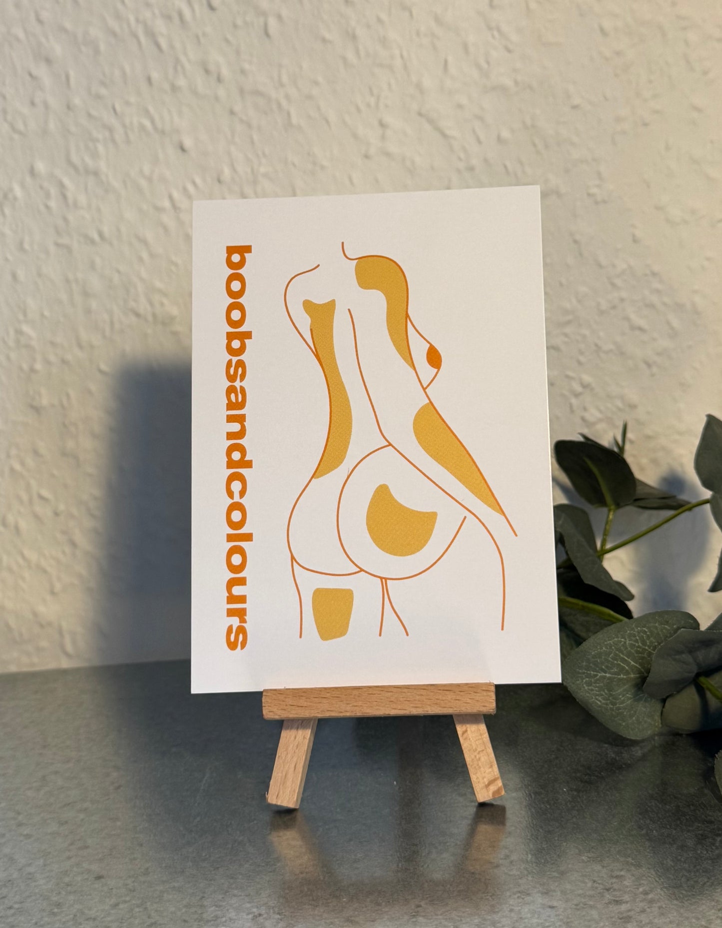 B&C Postkarte Print Orange